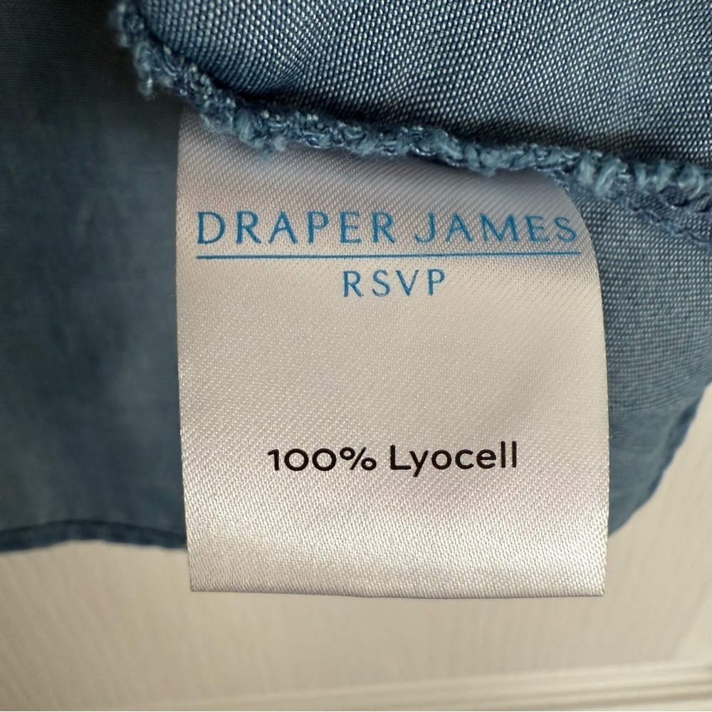 NWT Draper James Denim Ruffle Blouse Size Small - Picture 4 of 10